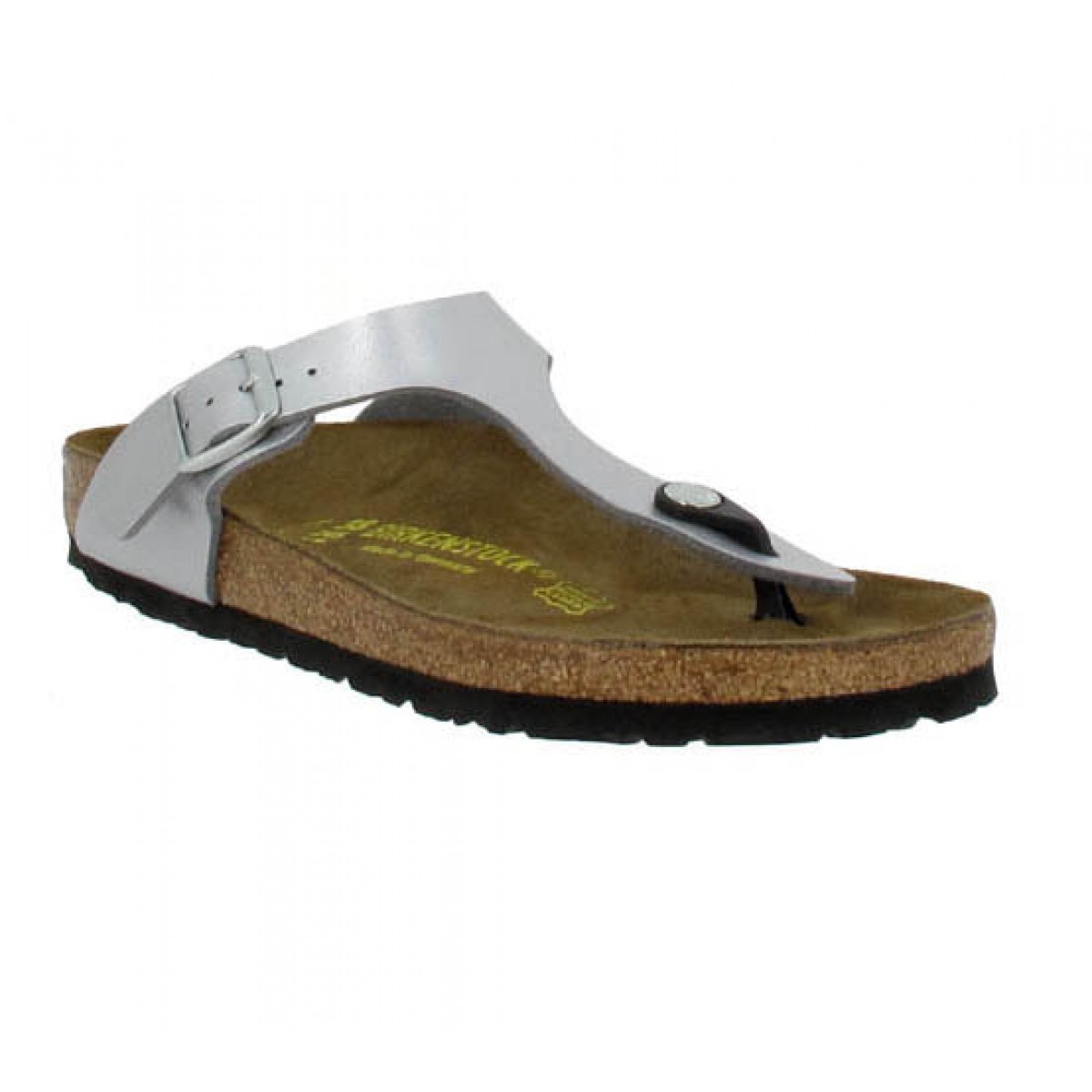 Mules BIRKENSTOCK Gizeh Femme Argent