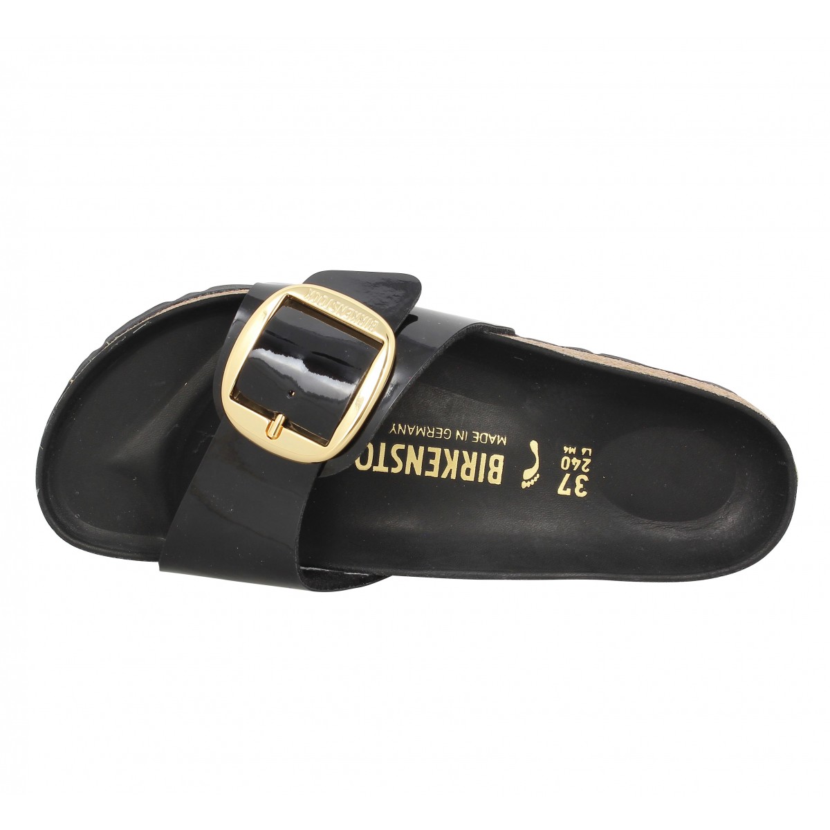 birkenstock madrid big buckle noir