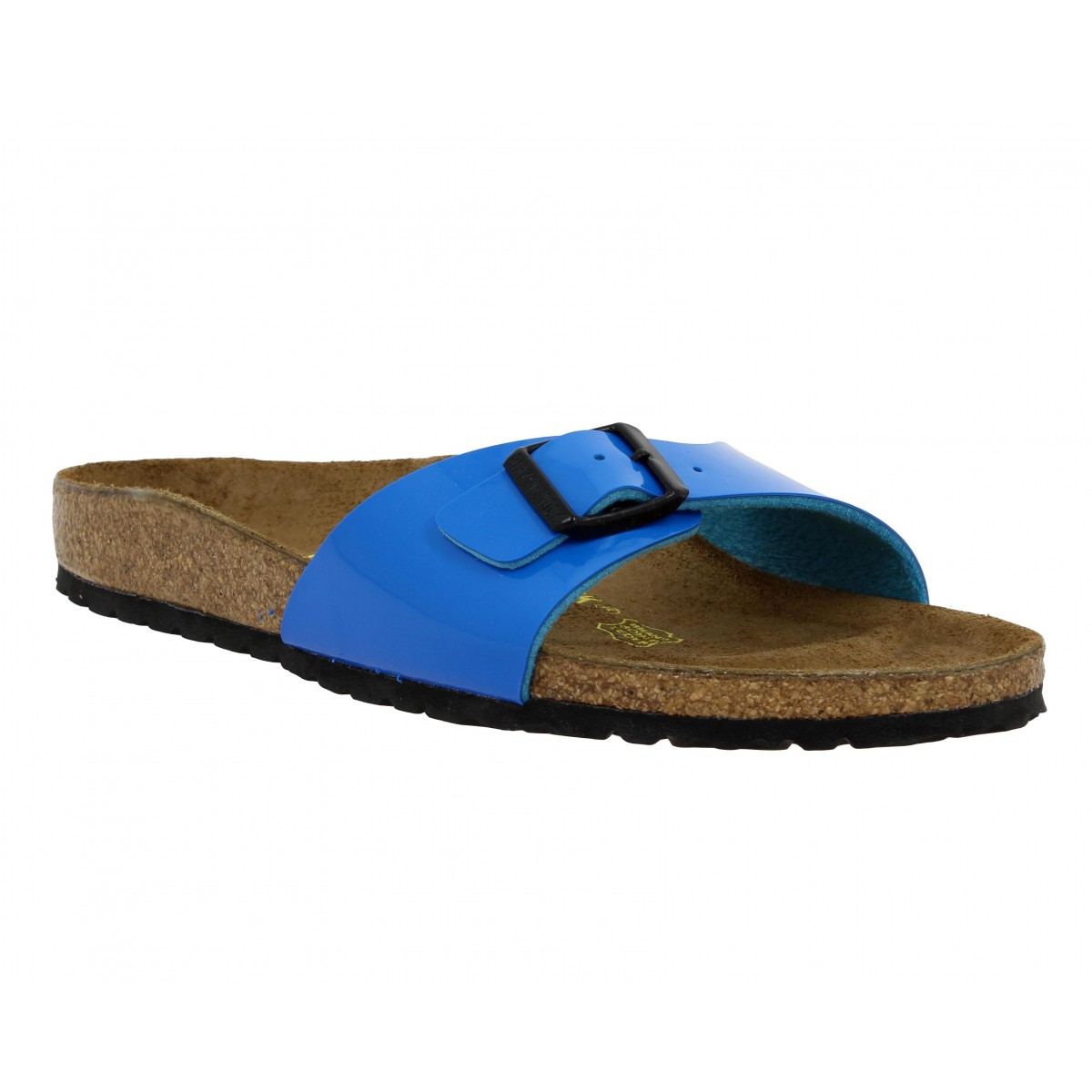 Birkenstock madrid birko flor vernis femme bleu | Fanny chaussures