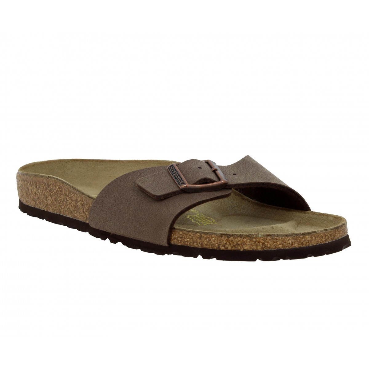 Mules BIRKENSTOCK Madrid birko flor nubuck Femme Mocca