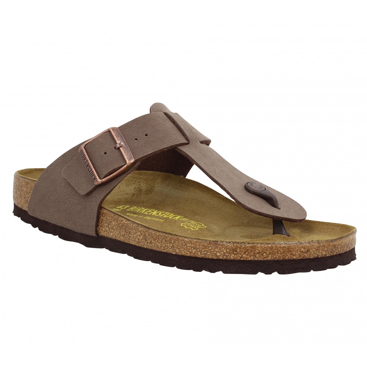 Nu-pieds BIRKENSTOCK Medina birko flor nubuck Homme Marron