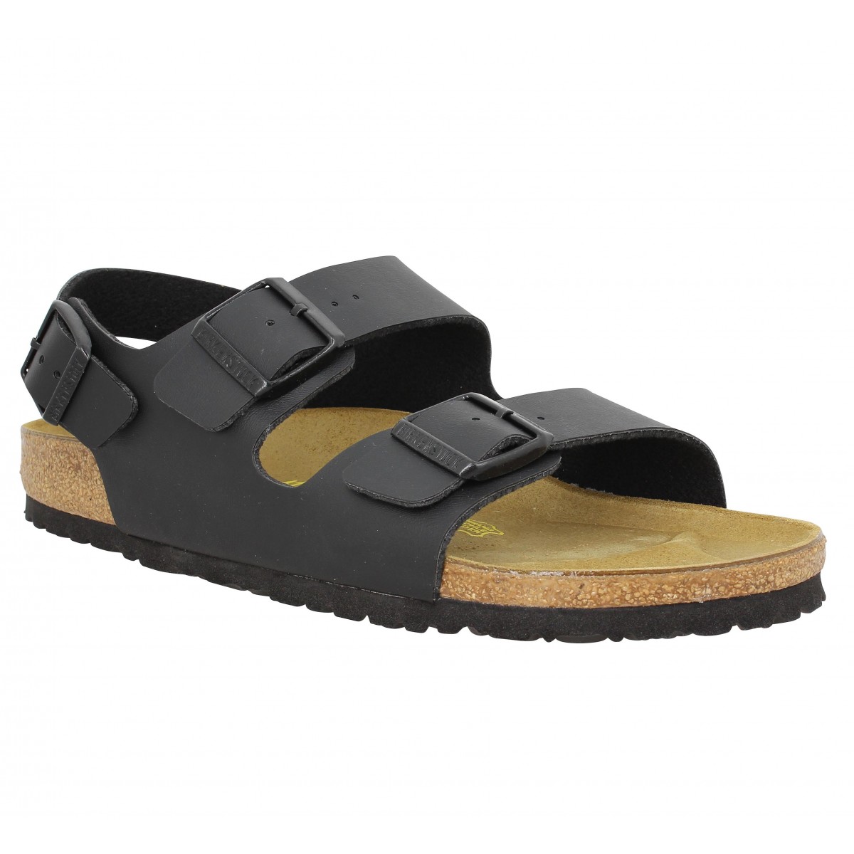 Nu-pieds BIRKENSTOCK Milano birko flor Homme Noir