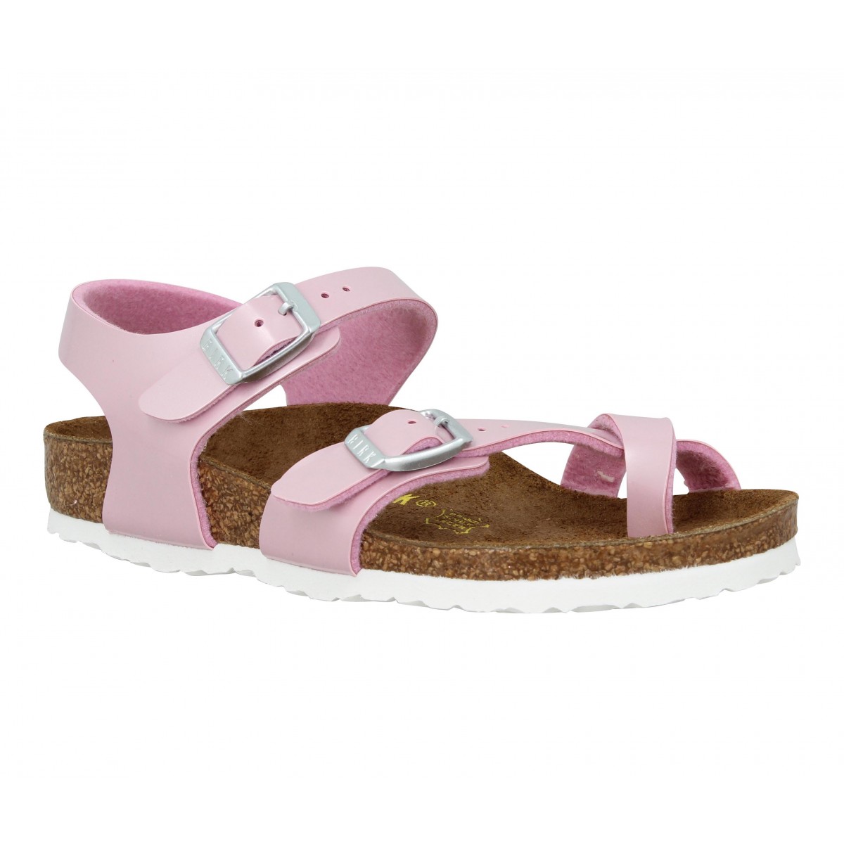 Sandales BIRKENSTOCK Taormina birko flor pearly Enfant Rose
