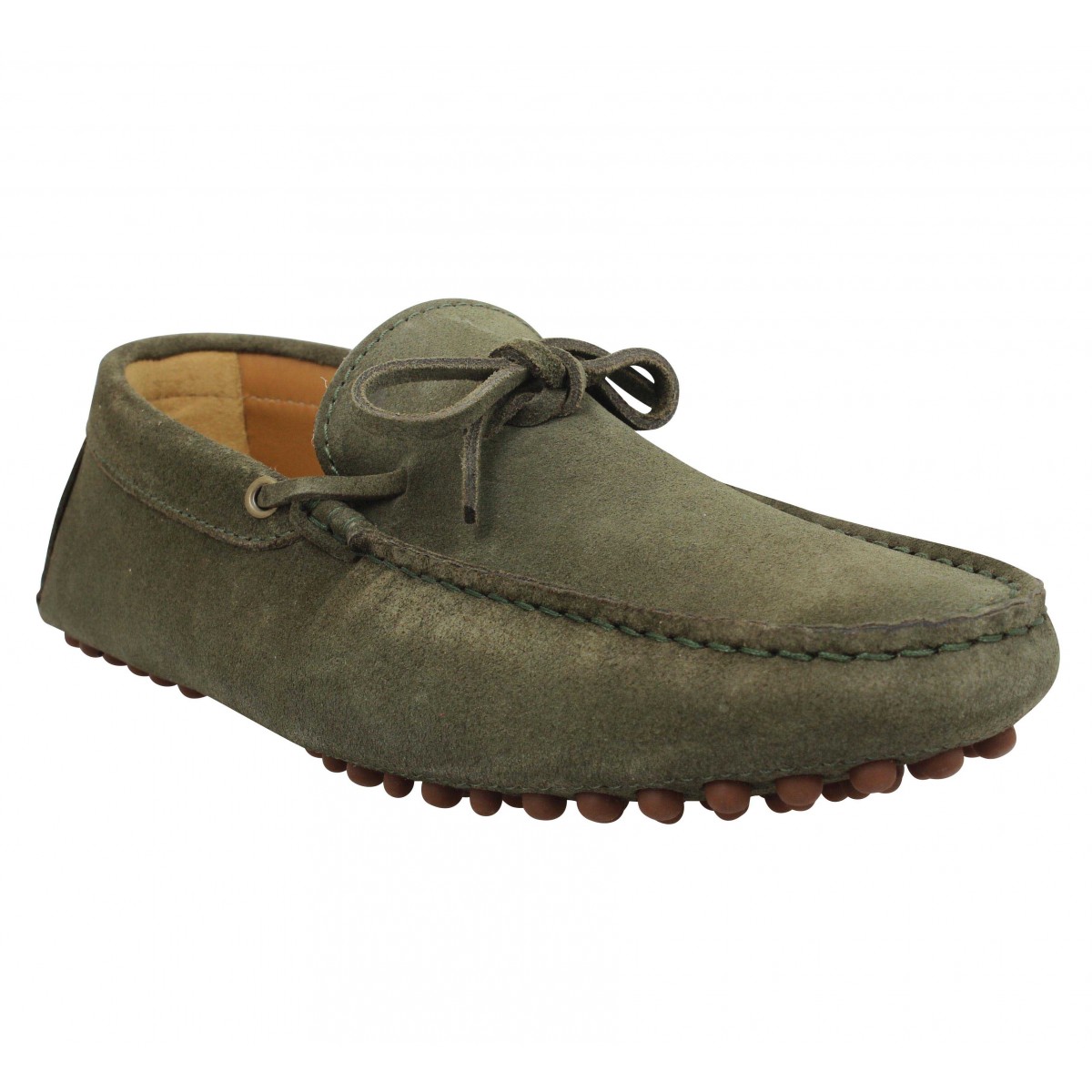 Mocassins BOBBIES Ayrton suede Homme Kaki