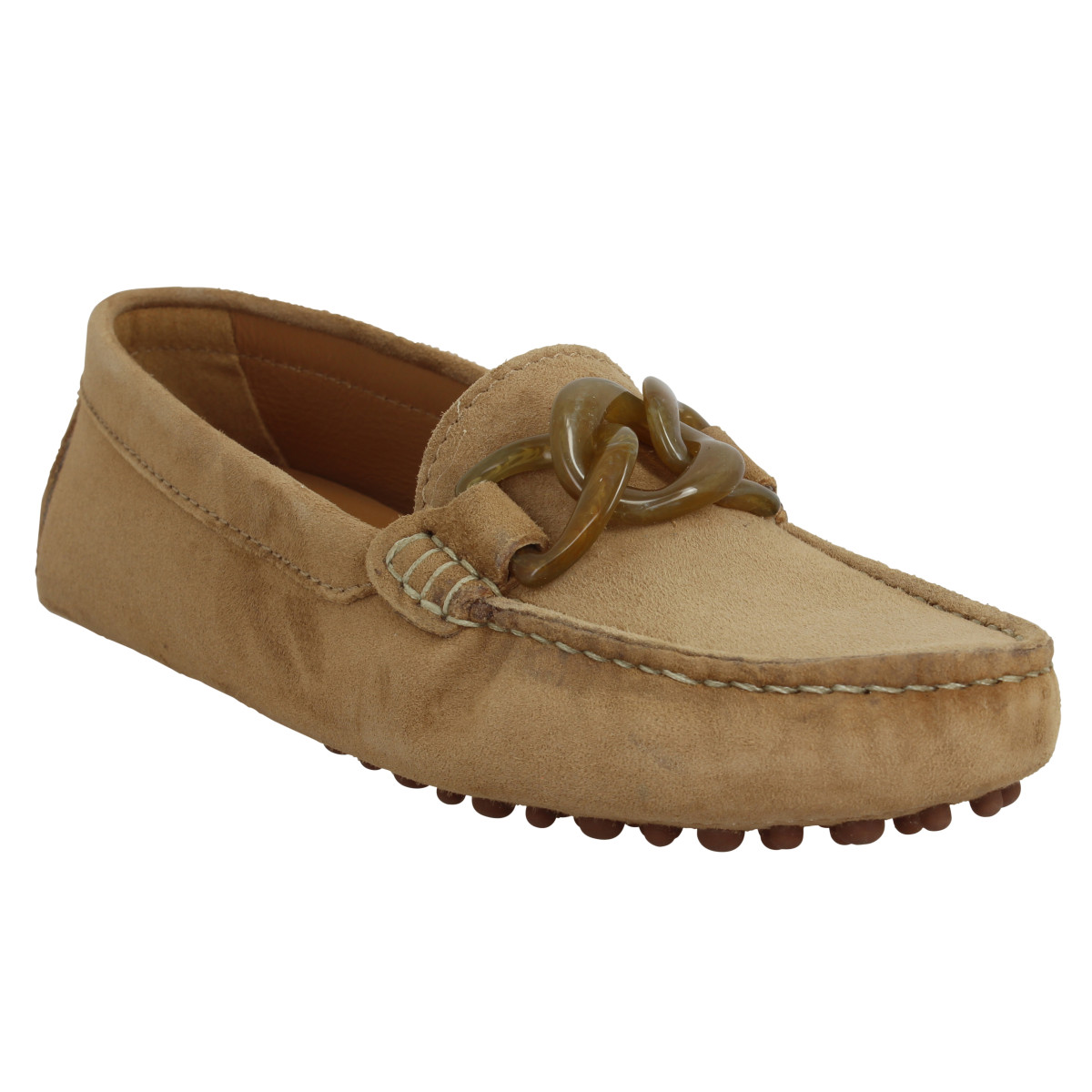 Mocassins BOBBIES Britt suede Femme Camel
