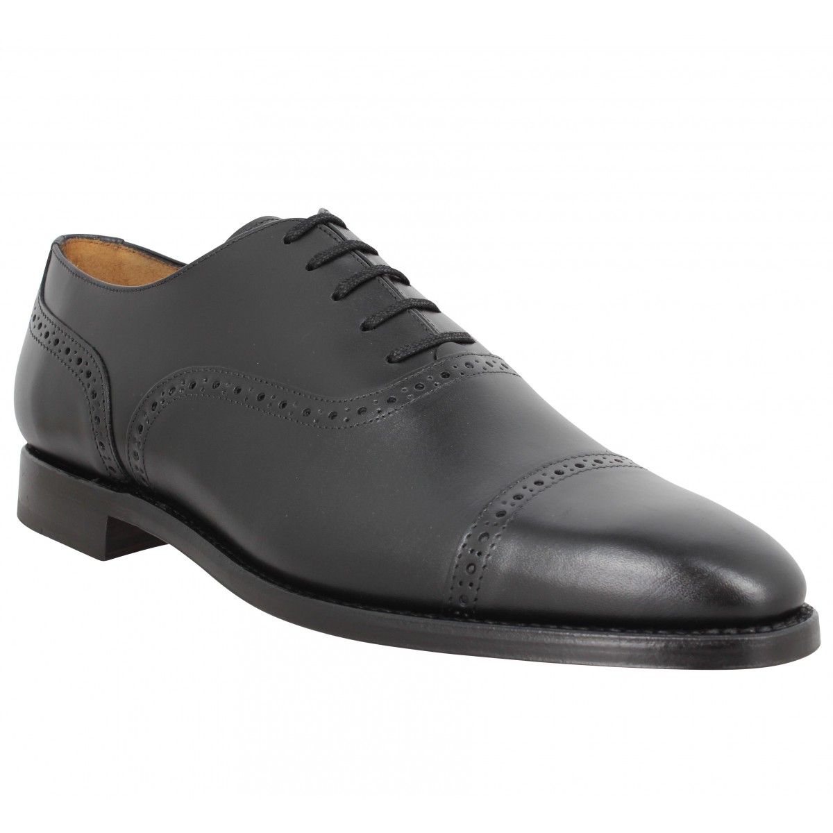 Chaussures à lacets BOBBIES Jean Lennon cuir Homme Noir