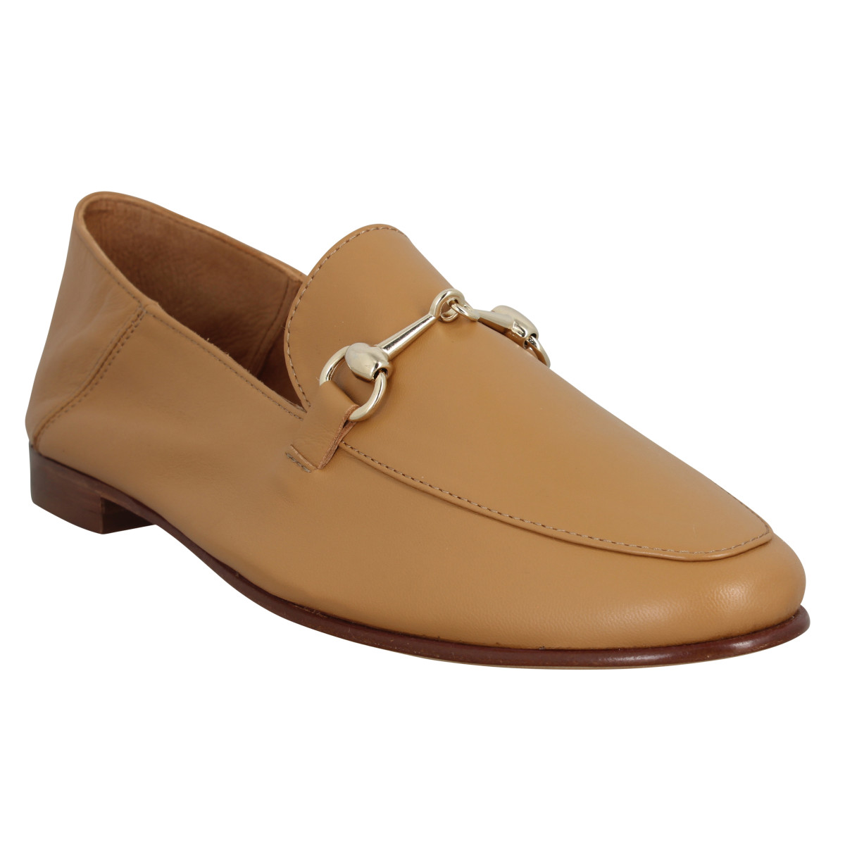 Mocassins BOBBIES Jill cuir Femme Nocciolata