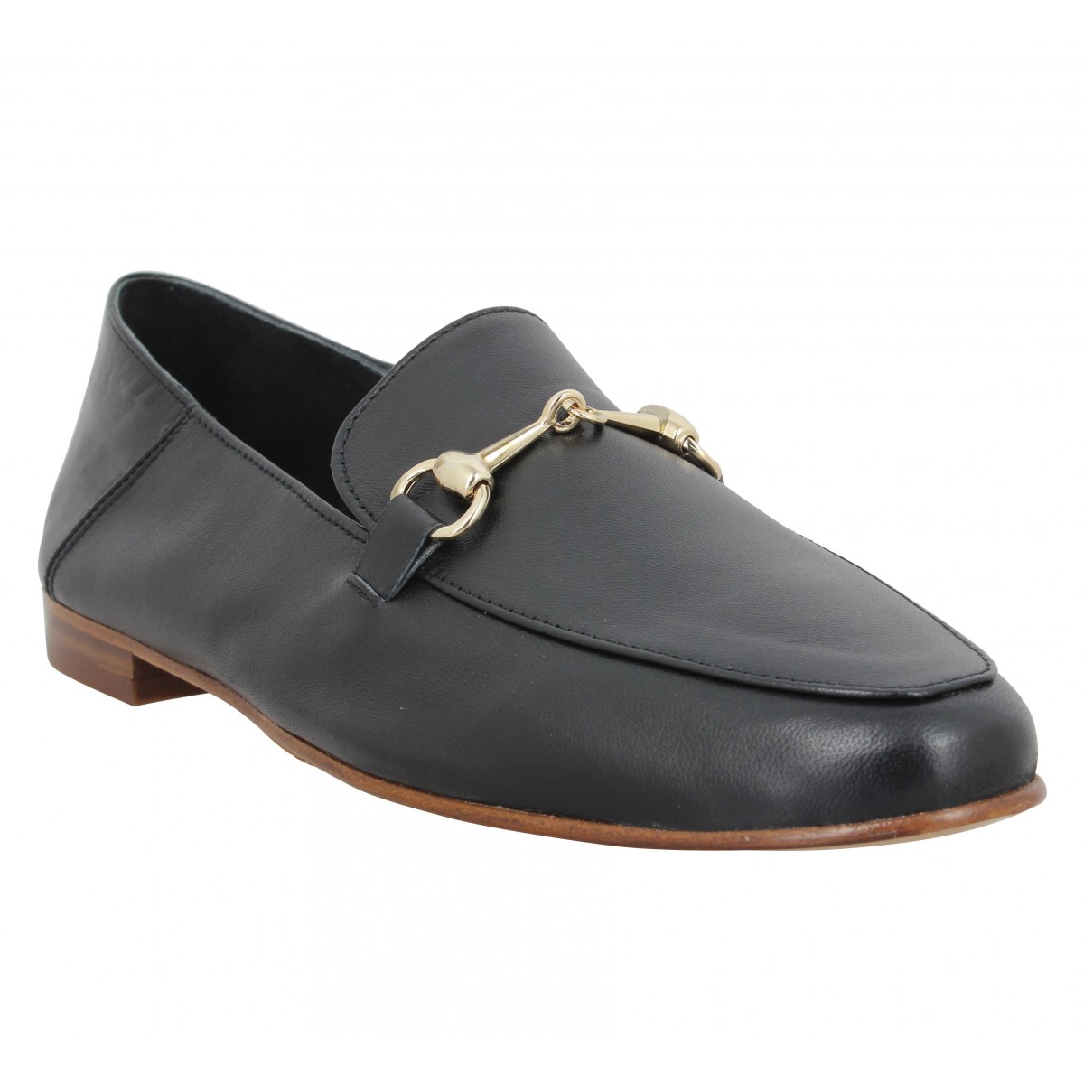 Mocassins BOBBIES Jill cuir Femme Noir