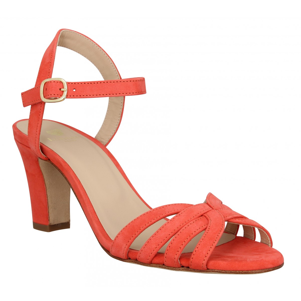 escarpins femme corail