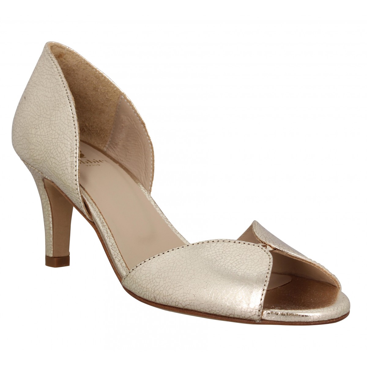 escarpins homme doré