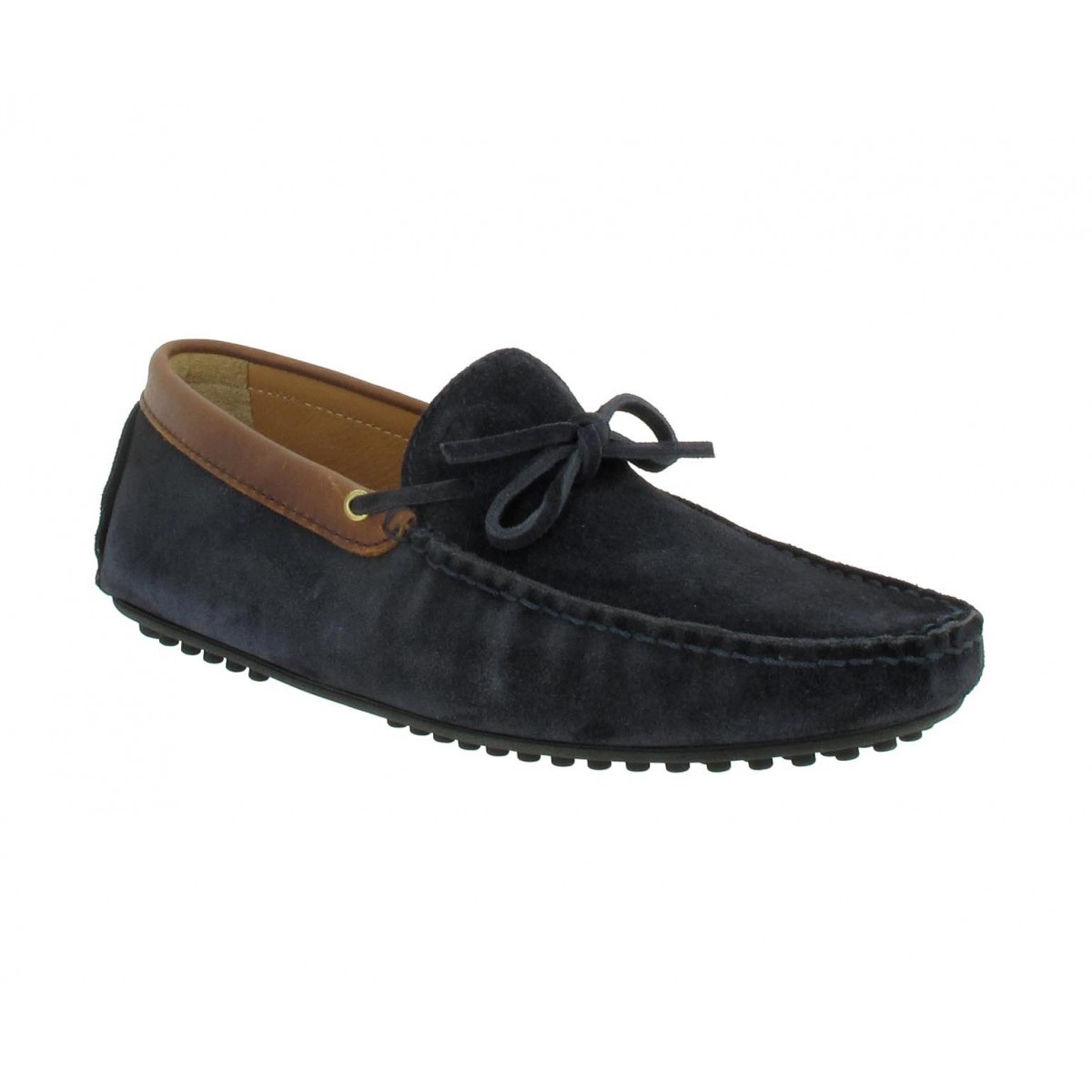 Mocassins BOBBIES Le Magnifique velours Homme Marine