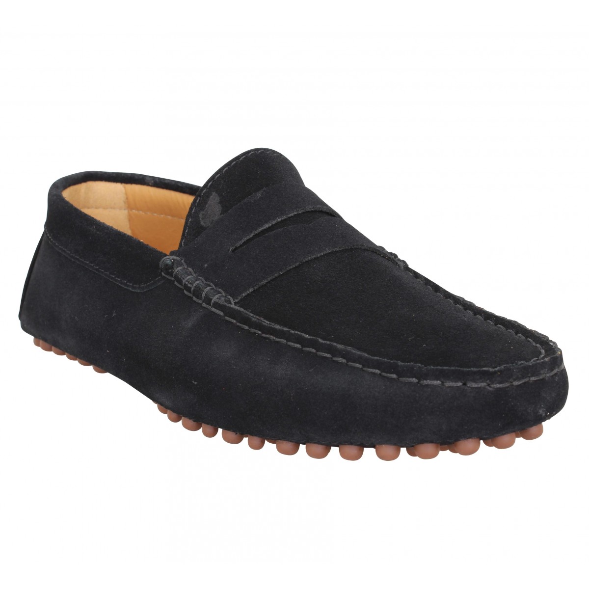 Mocassins BOBBIES Lewis suede Homme Noir