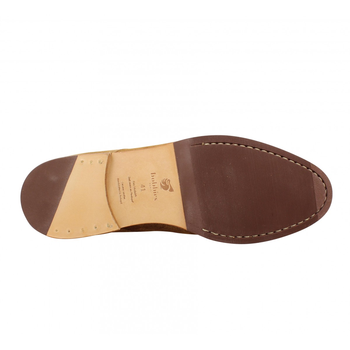 Bobbies vasco daim homme tabac homme Fanny chaussures