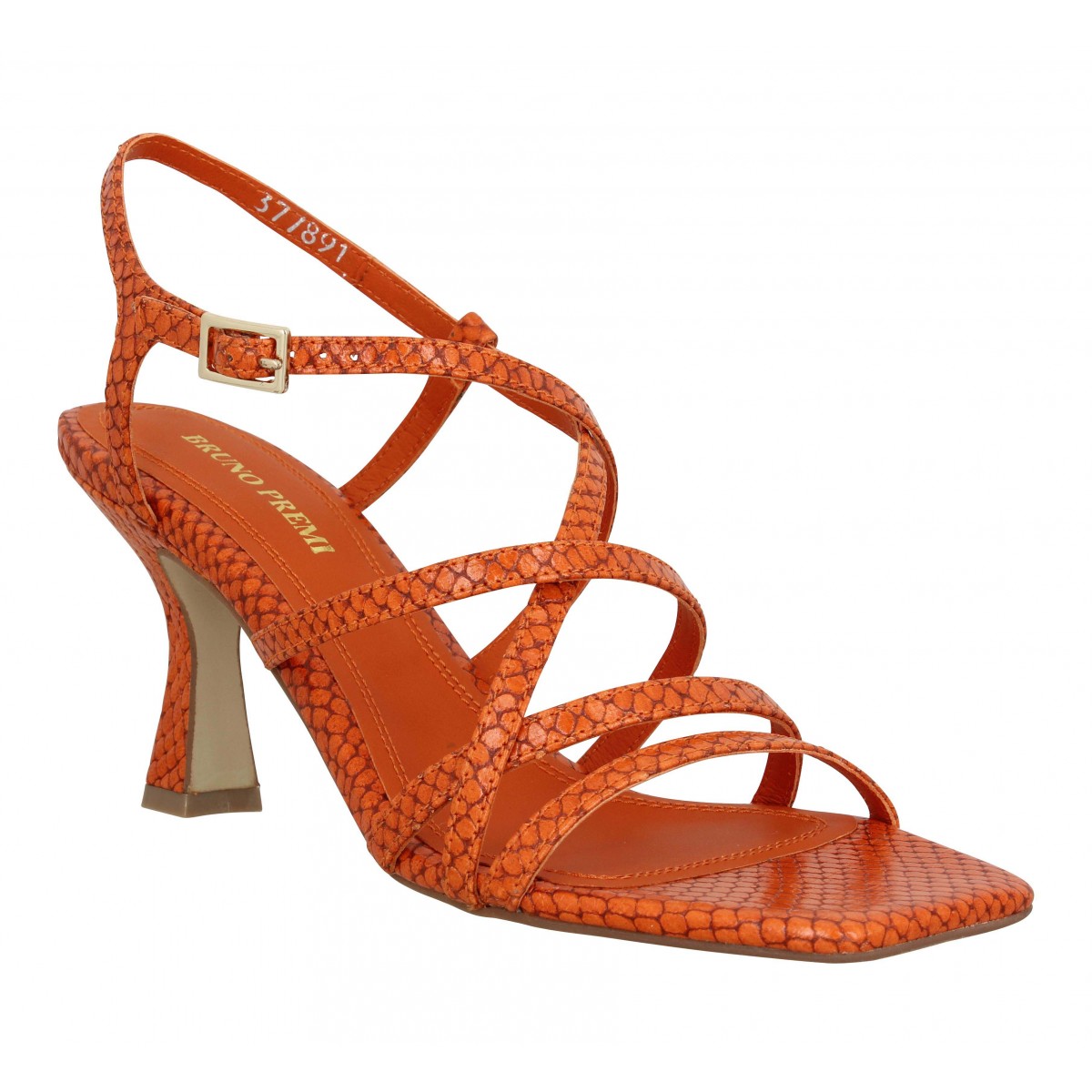 chaussures femme orange talon