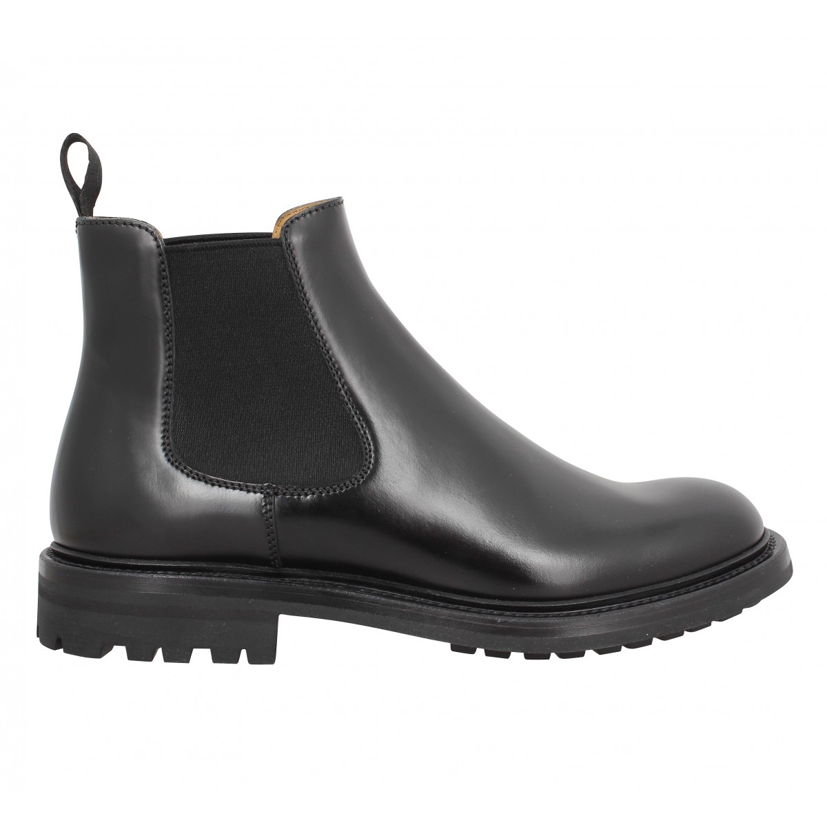 Church s genie boot cuir noir femme | Fanny chaussures