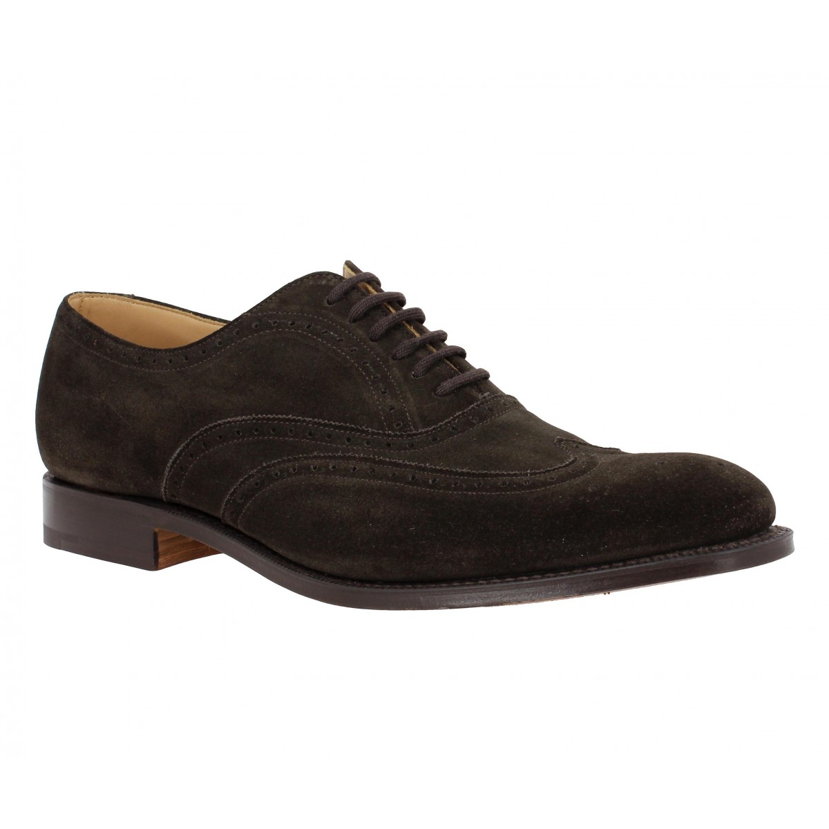 Chaussures à lacets CHURCH'S New York velours Homme Marron