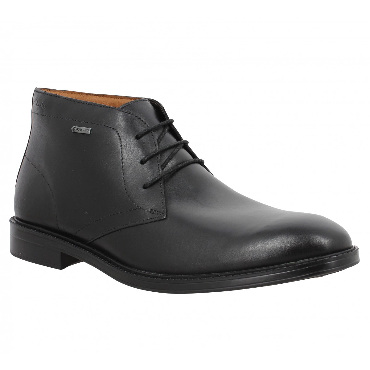 Bottines CLARKS Chilver Hi GTX cuir Noir
