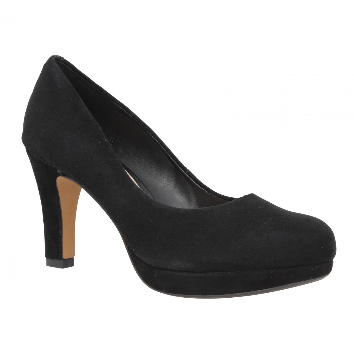 Escarpins CLARKS Crisp Kendra velours Femme Noir