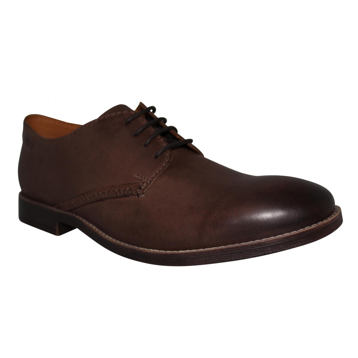 Chaussures à lacets CLARKS Novato Plain cuir Homme Marron