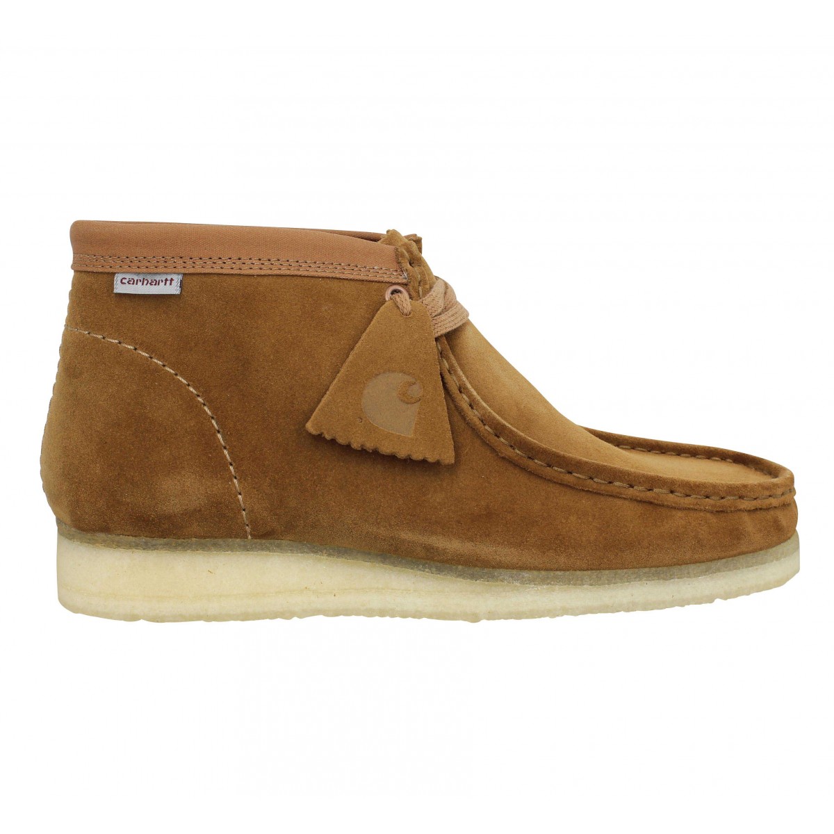 Clarks originals x carhartt wallabee boot velours homme brown homme | Fanny chaussures