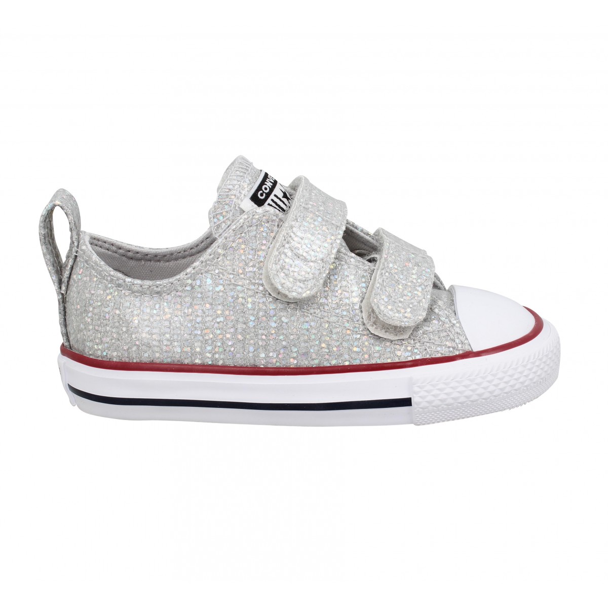 converse argenté bebe