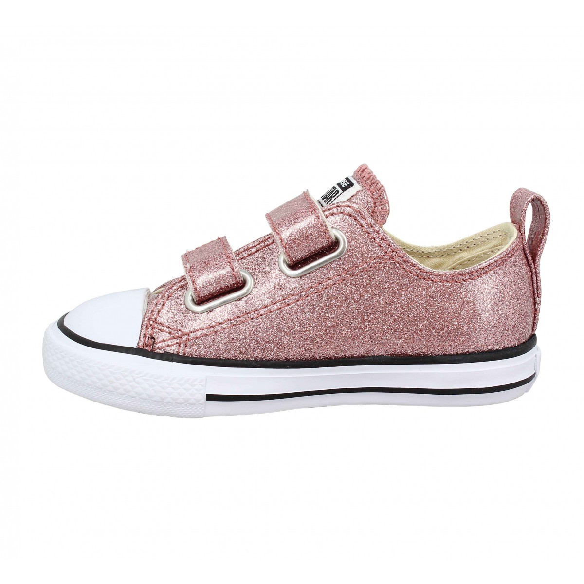 converse rose paillette