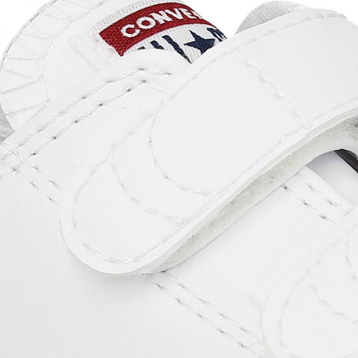Converse blanche shop cuir enfant