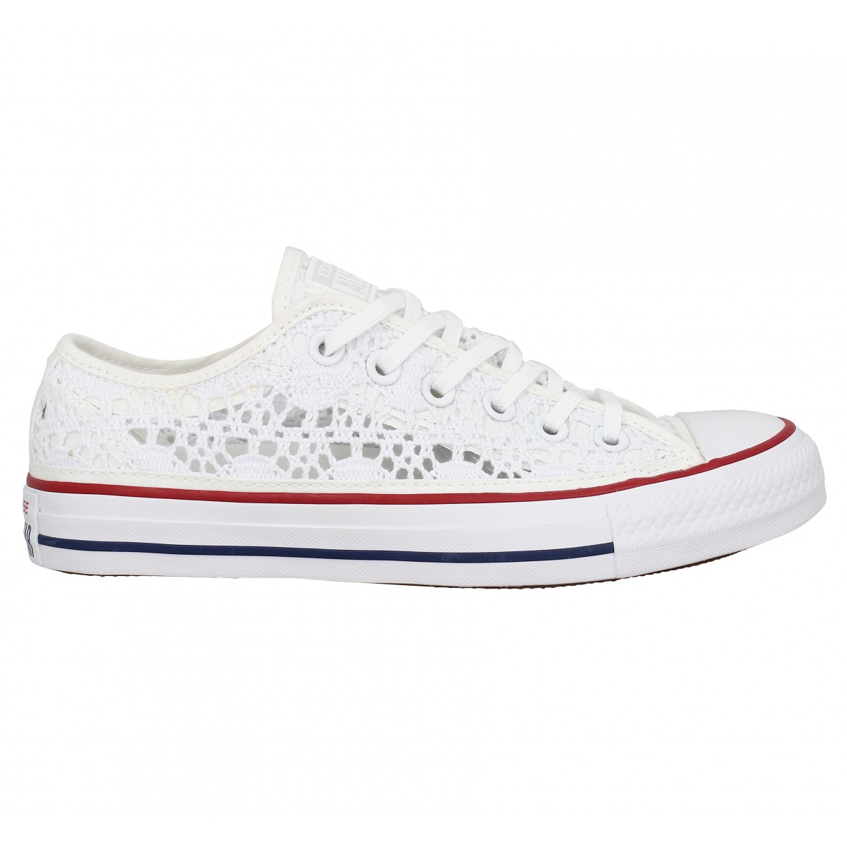 Converse blanche femme crochet online