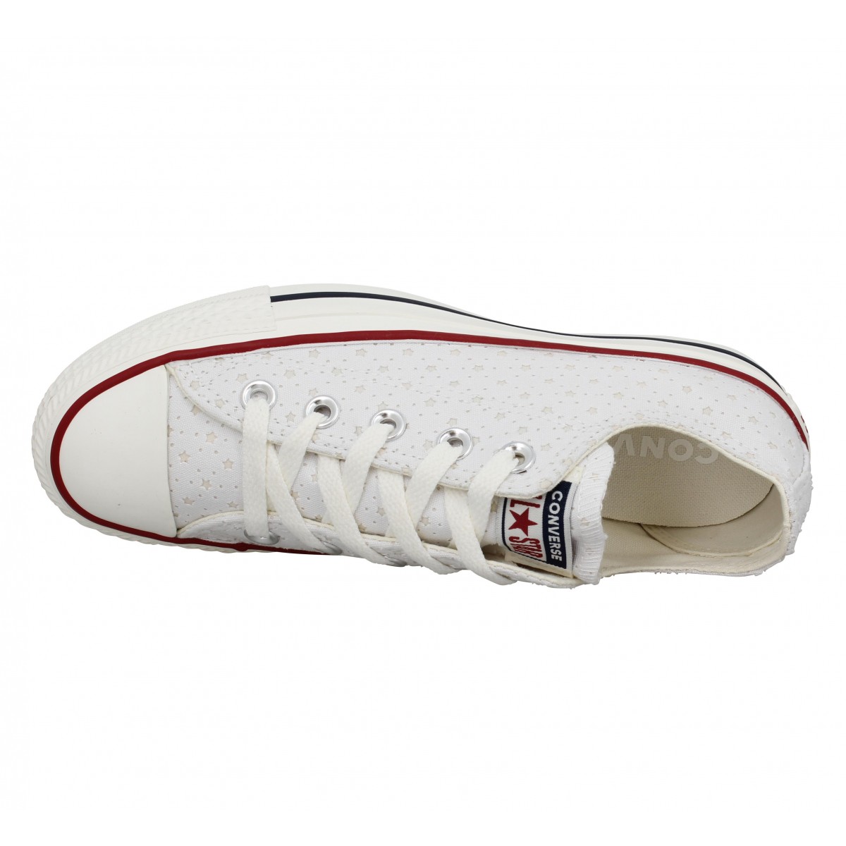 Converse blanche etoile top