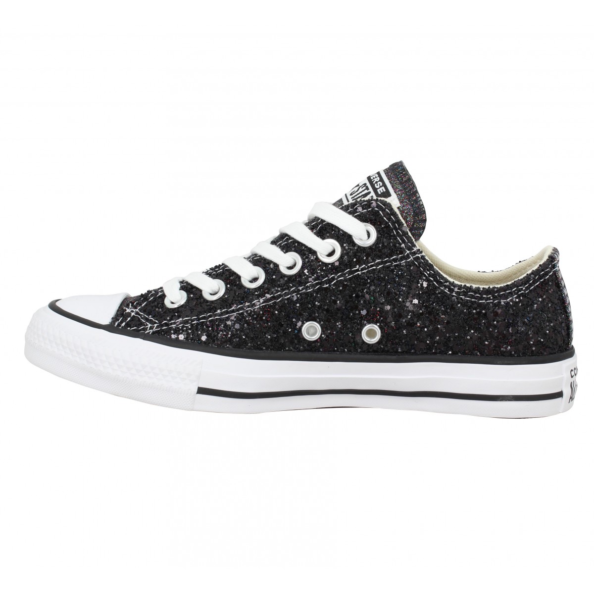 converse noir glitter