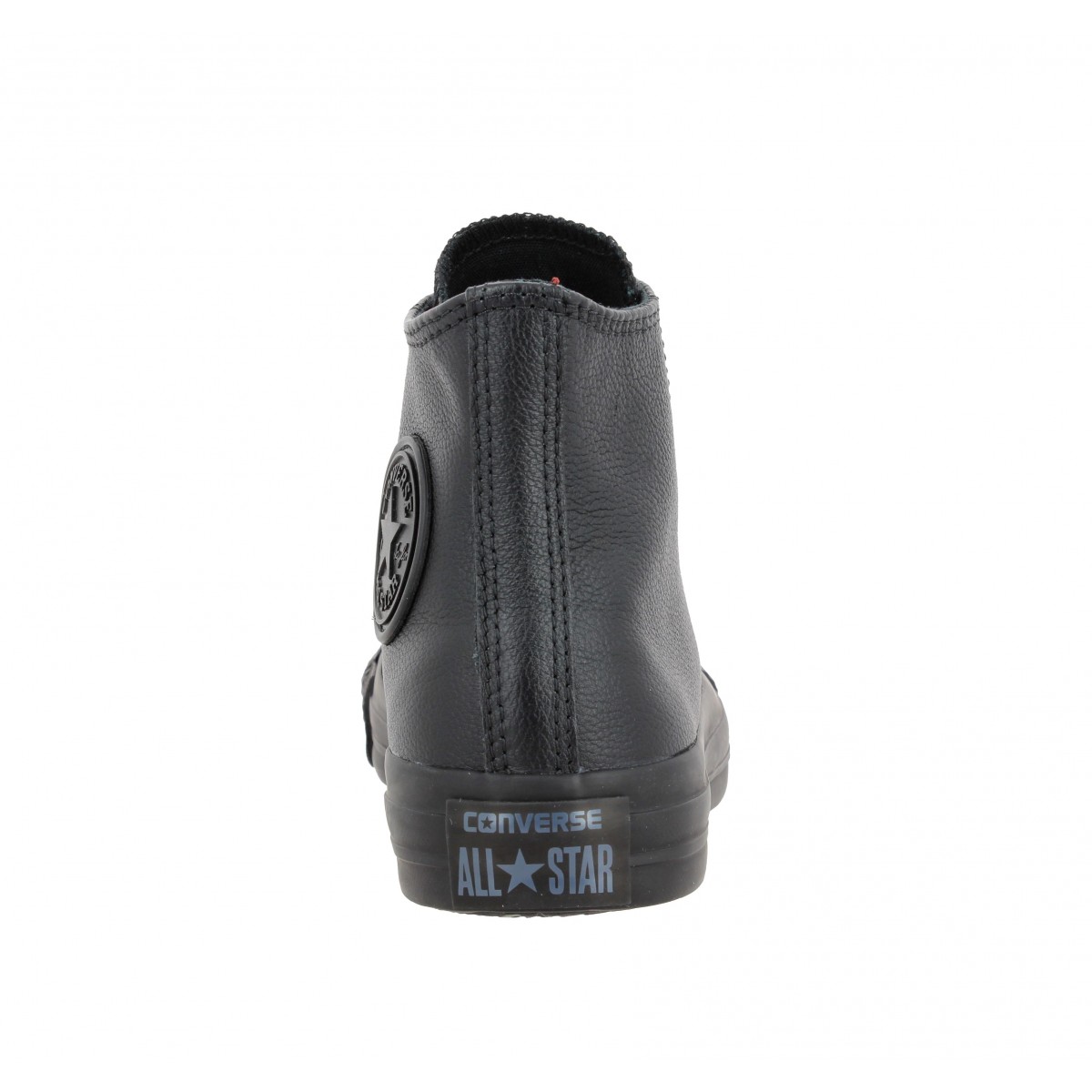 converse cuir noir