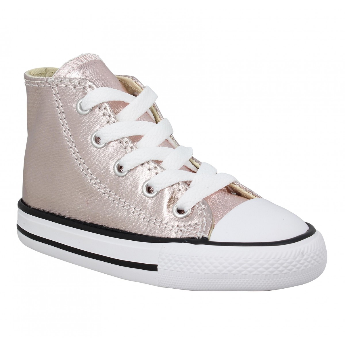 Converse chuck taylor all star hi toile enfant rose quartz enfants | Fanny  chaussures