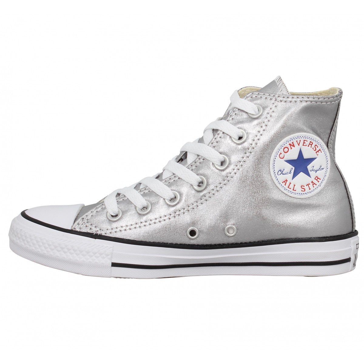 converse haute femme grise