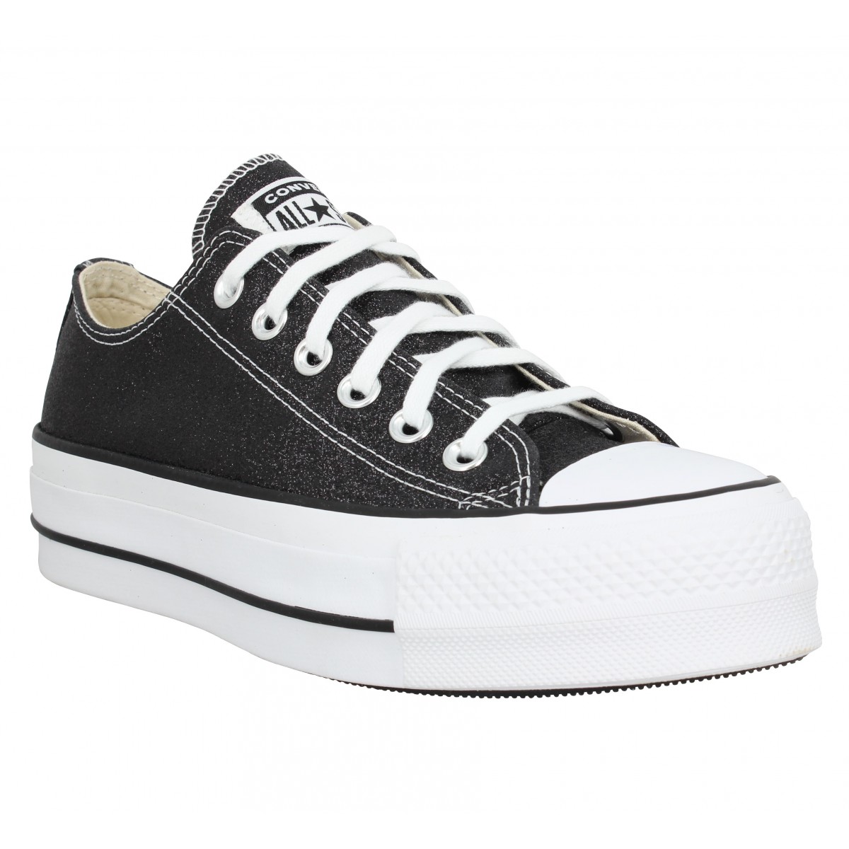 converse noir paillette