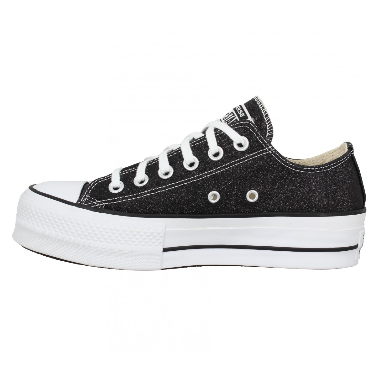 converse noir femme solde