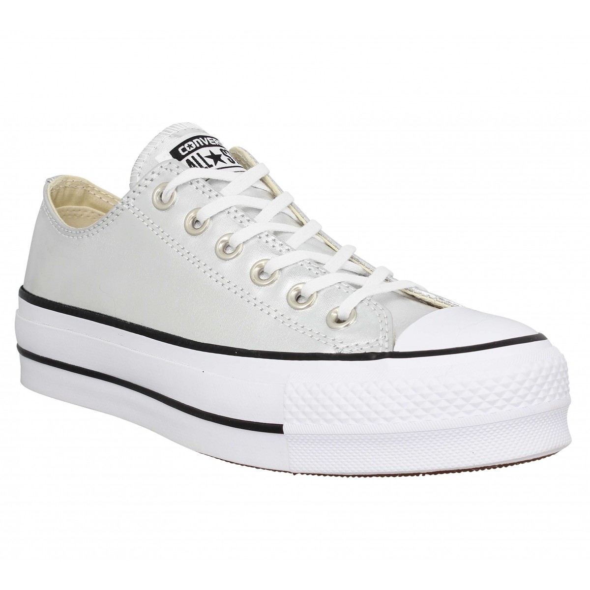Chaussures Converse chuck taylor all star lift toile femme argent ...