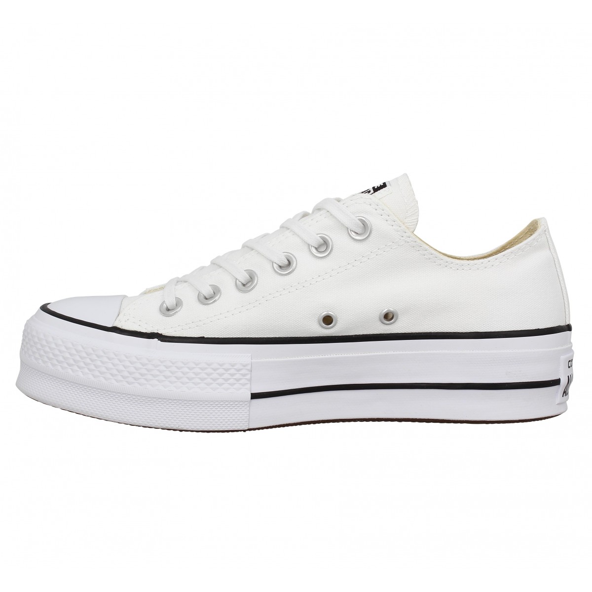 converse vernis blanche
