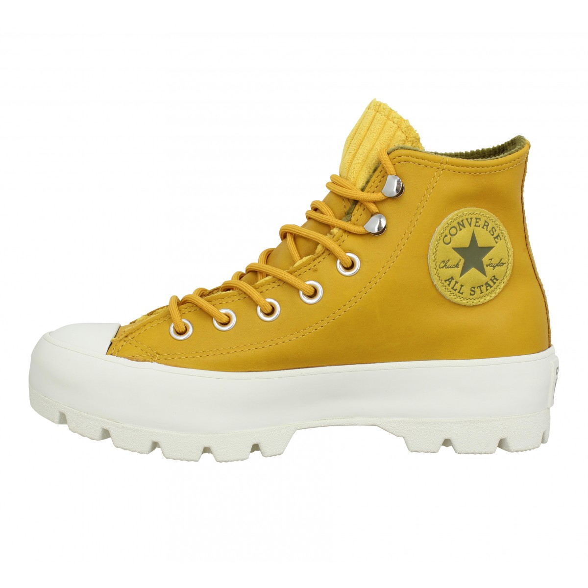 converse moutarde femme
