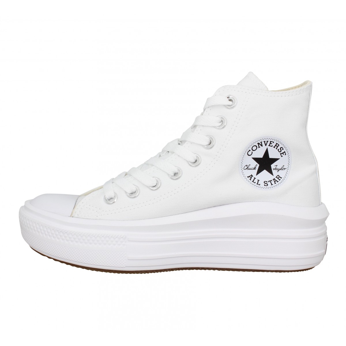 Converse haute blanche shop pas cher pour femme