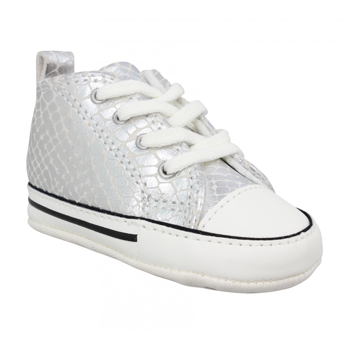 converse enfant argent