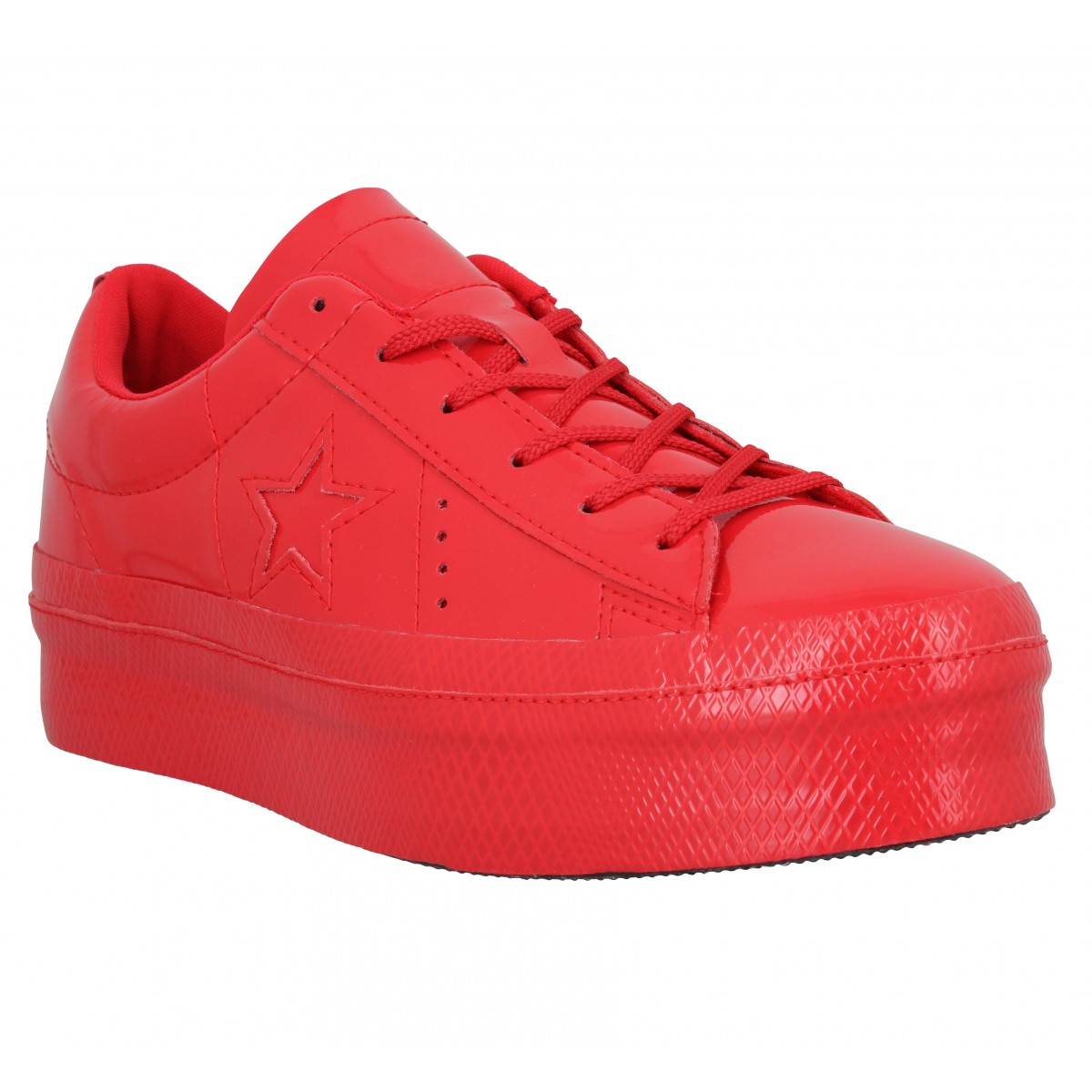 converse femme basse rouge