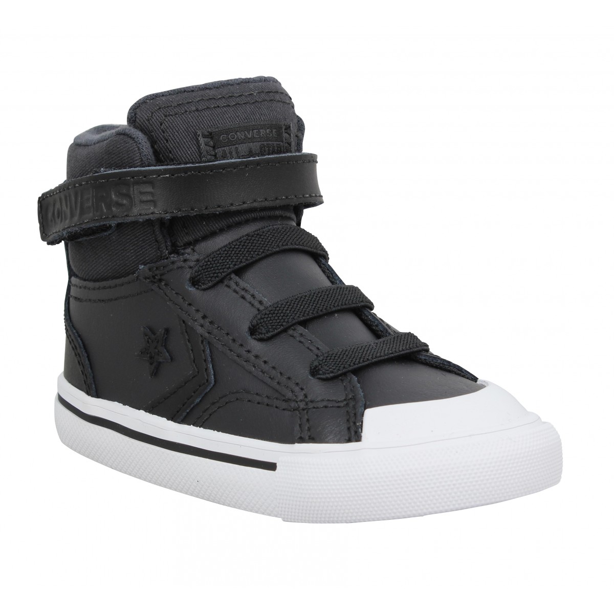 converse cuir noir enfant