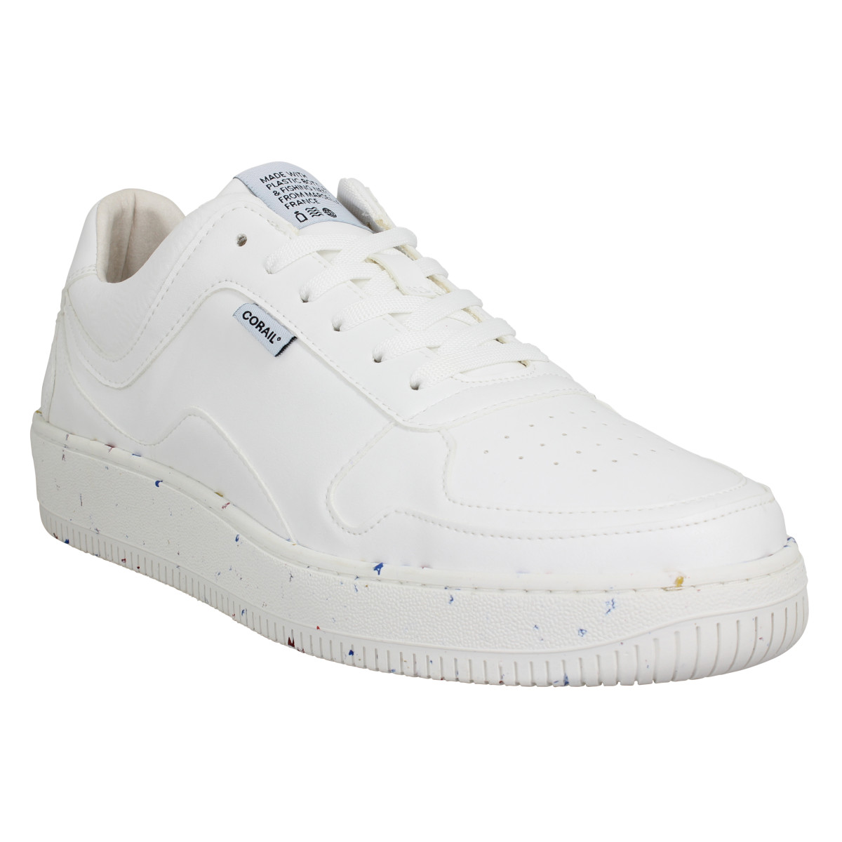 Baskets CORAIL Line 90 bouteilles recyclees Homme White