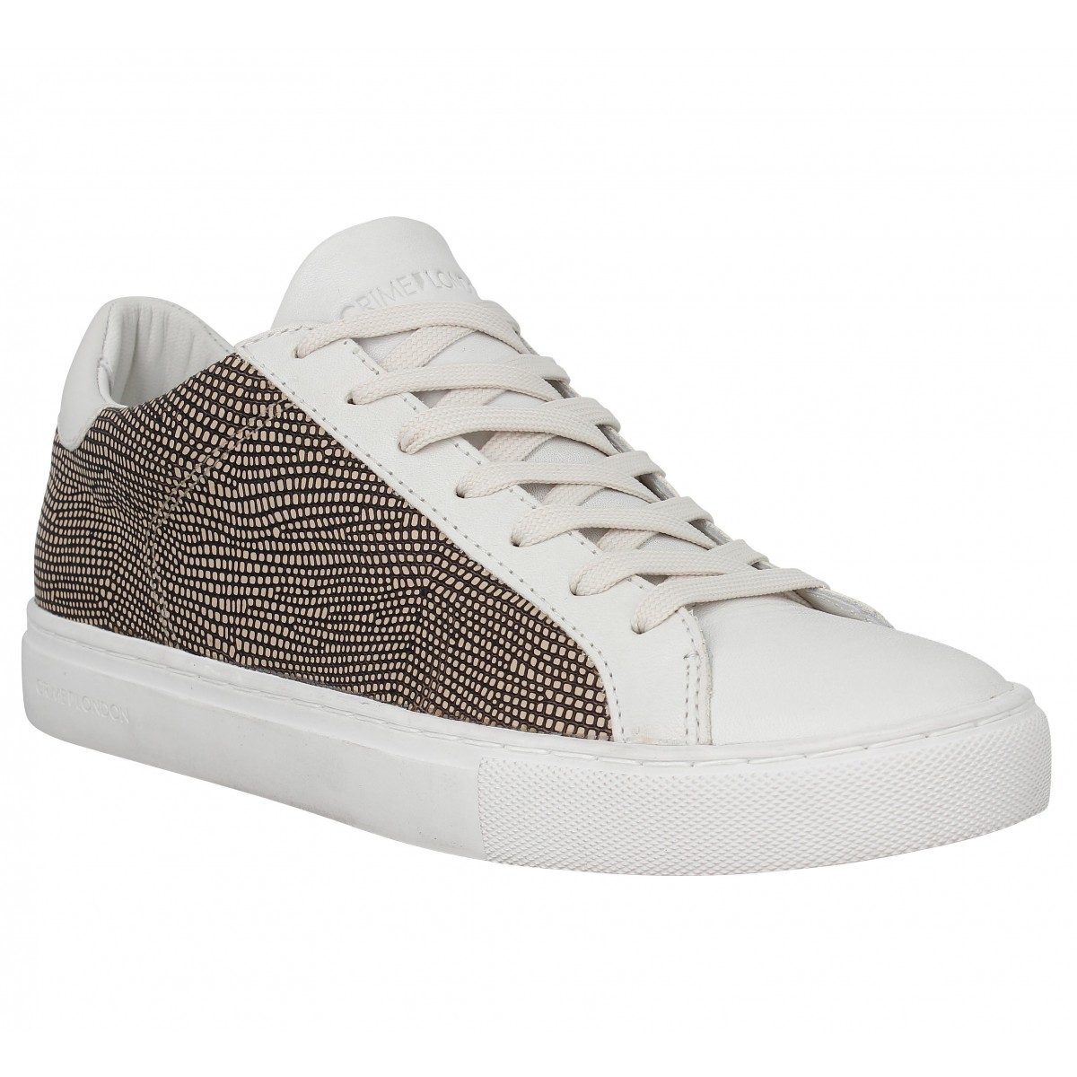 Baskets CRIME 25207 Low Femme Beige