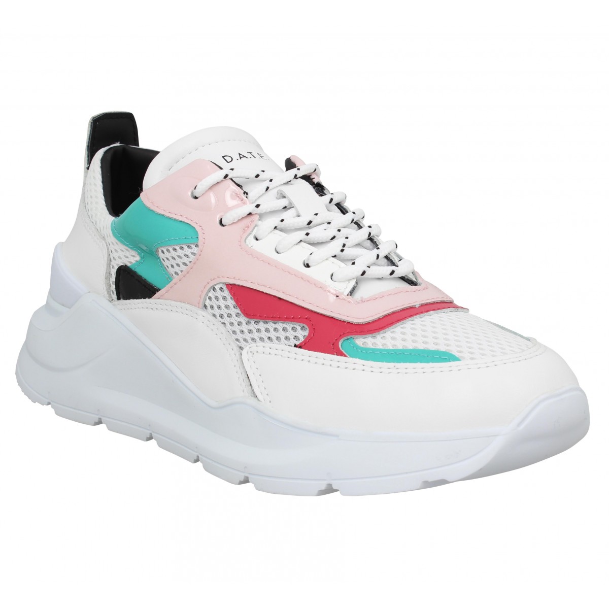 D a t e fuga patent cuir femme blanc femme | Fanny chaussures