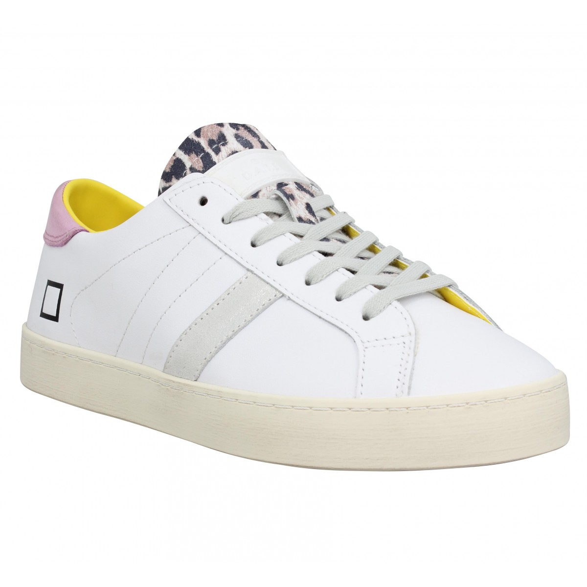 Chaussures Date sneakers hill low calf femme blanc femme | Fanny chaussures