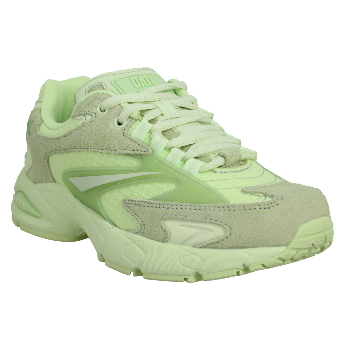 Date sneakers sn23 velours toile femme green femme Fanny chaussures