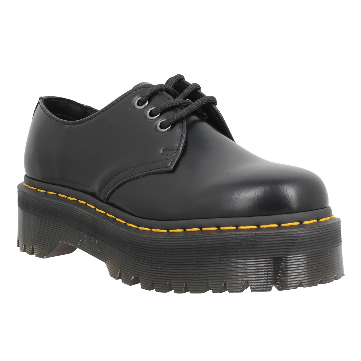 Dr MARTENS 1461 quad cuir Femme Noir