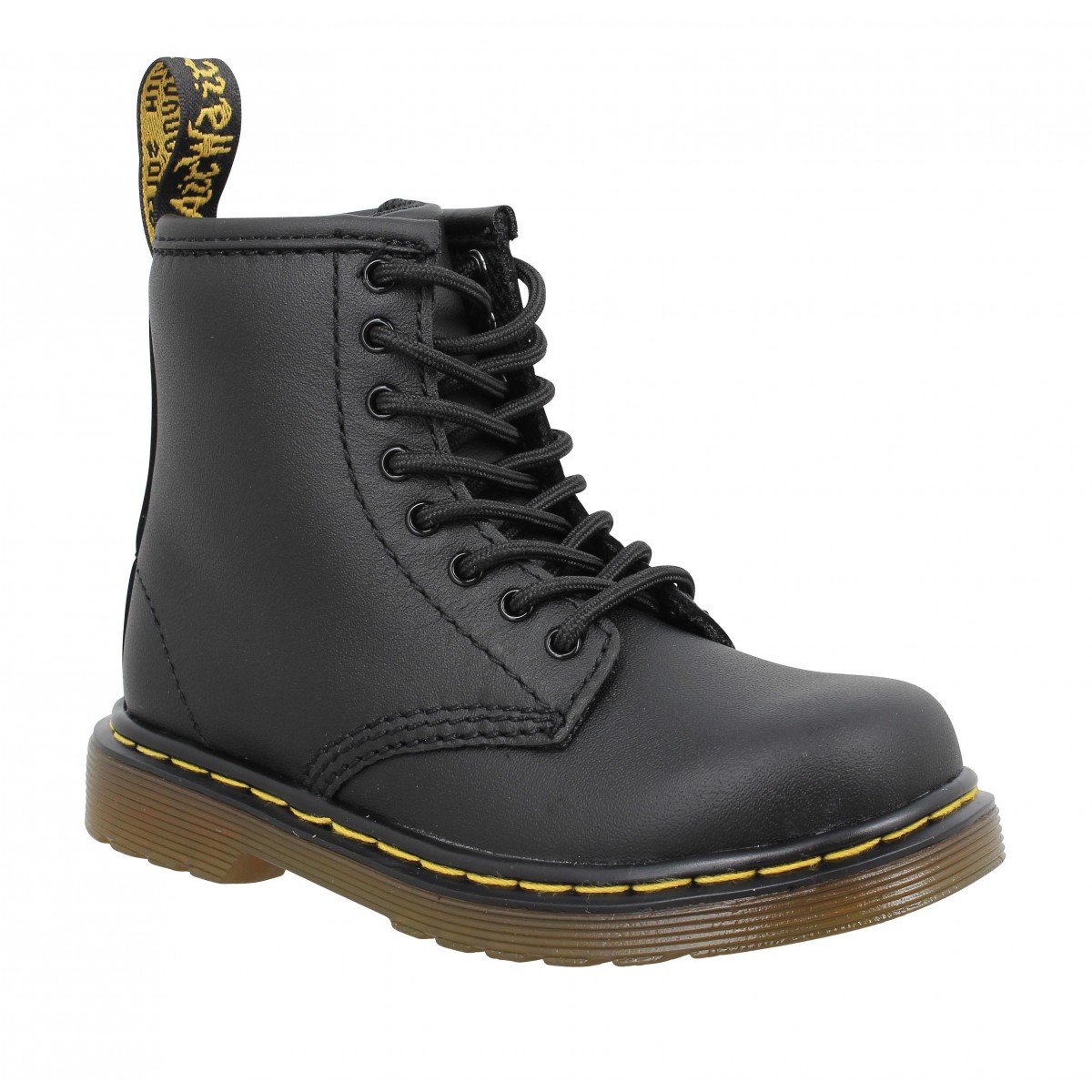 Bottines Dr MARTENS Brooklee cuir Enfant Noir