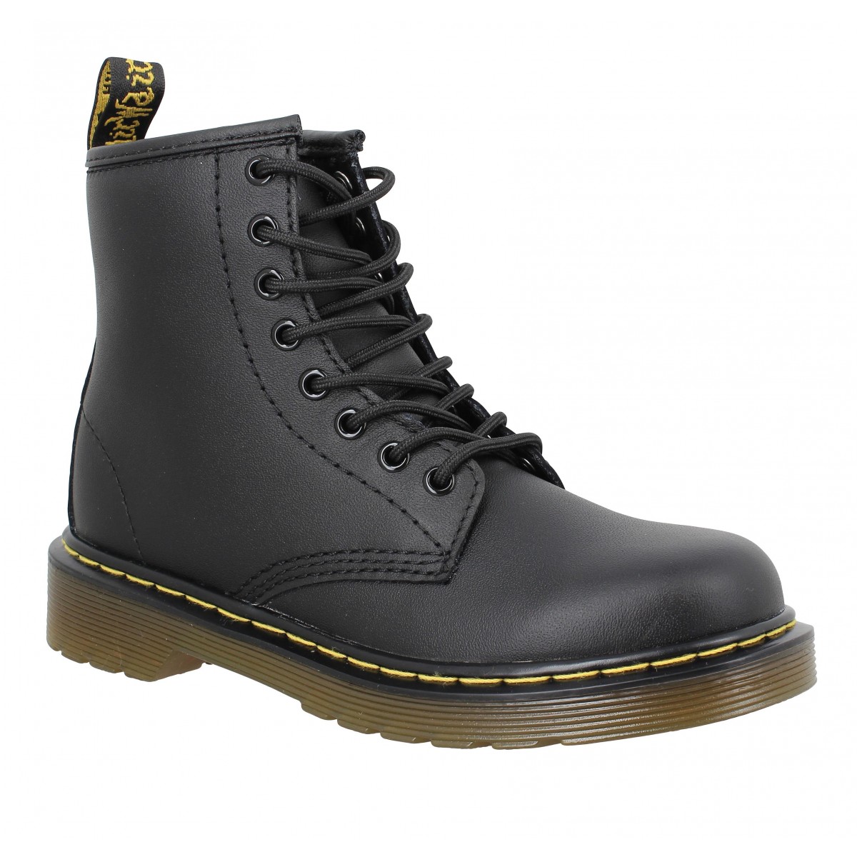 Bottines Dr MARTENS Delaney cuir Enfant Noir